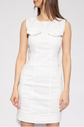 SchaferandweinerShops GB - White Denim dress Love Moschino